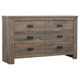 Frederick 6-drawer Dresser Weathered Oak