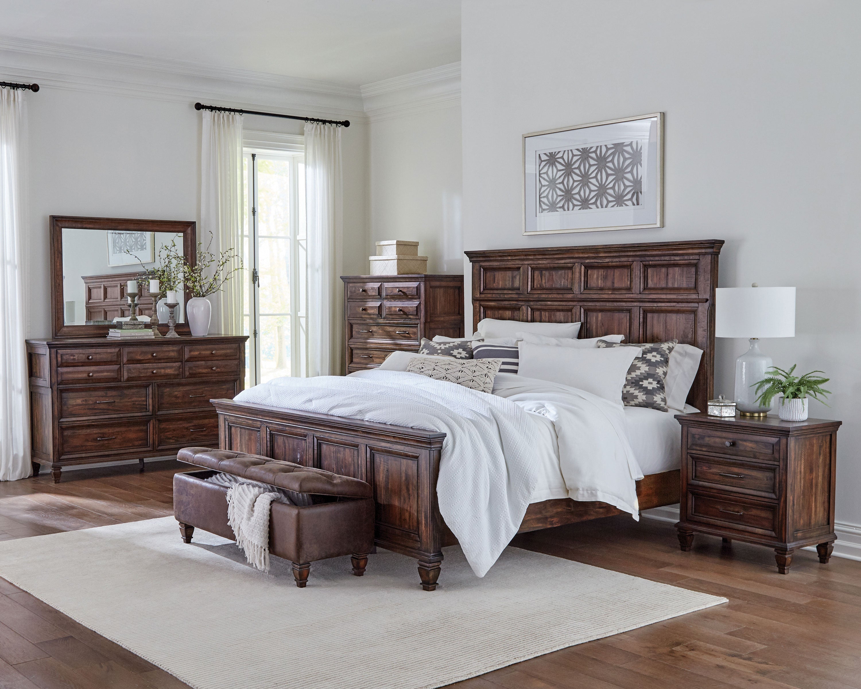 Avenue 8-drawer Chest Weathered Burnished Brown