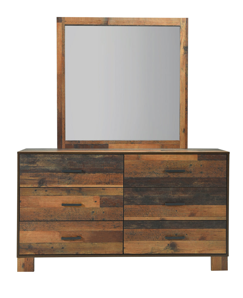 Sidney 6-drawer Dresser Rustic Pine