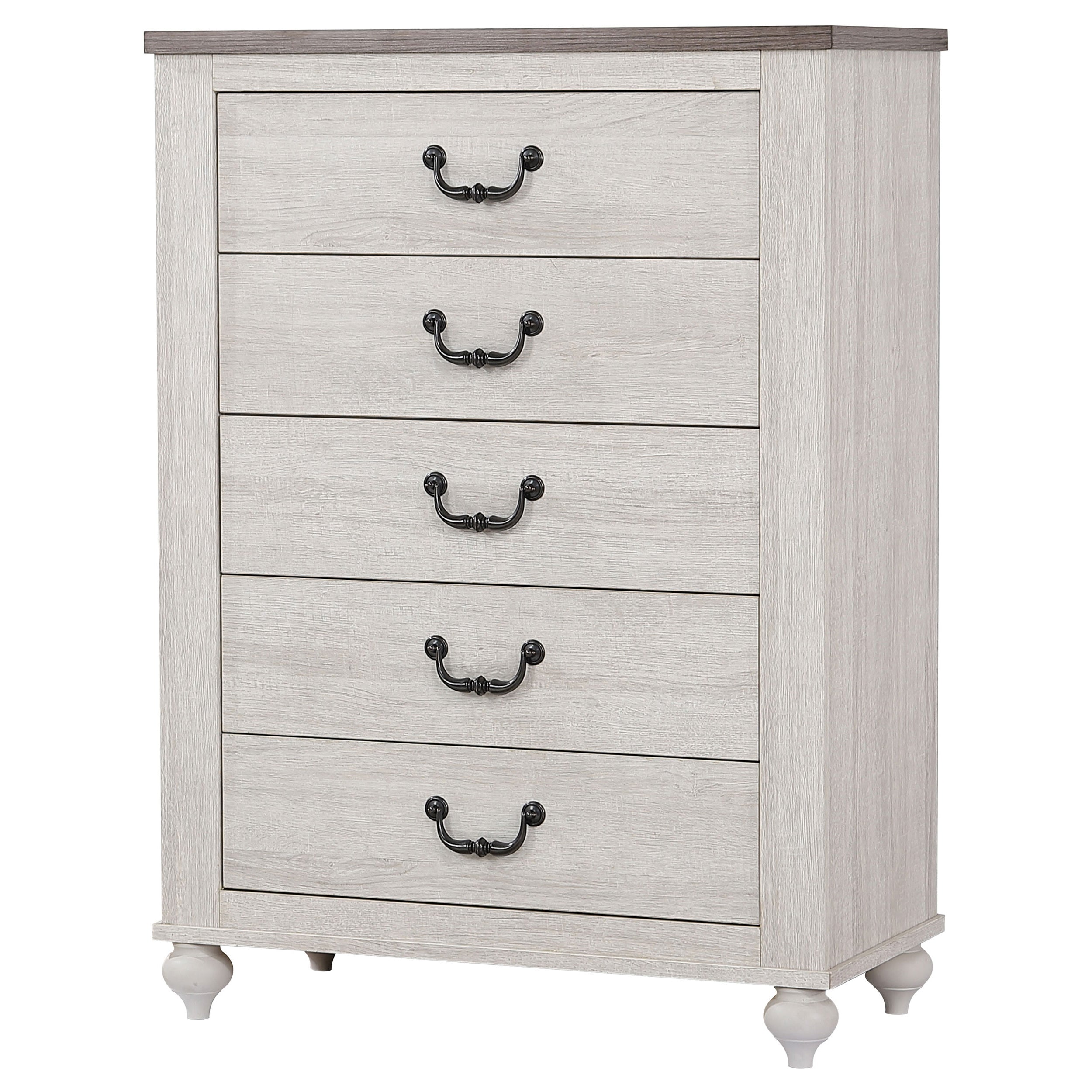 Stillwood 5-drawer Chest Vintage Linen