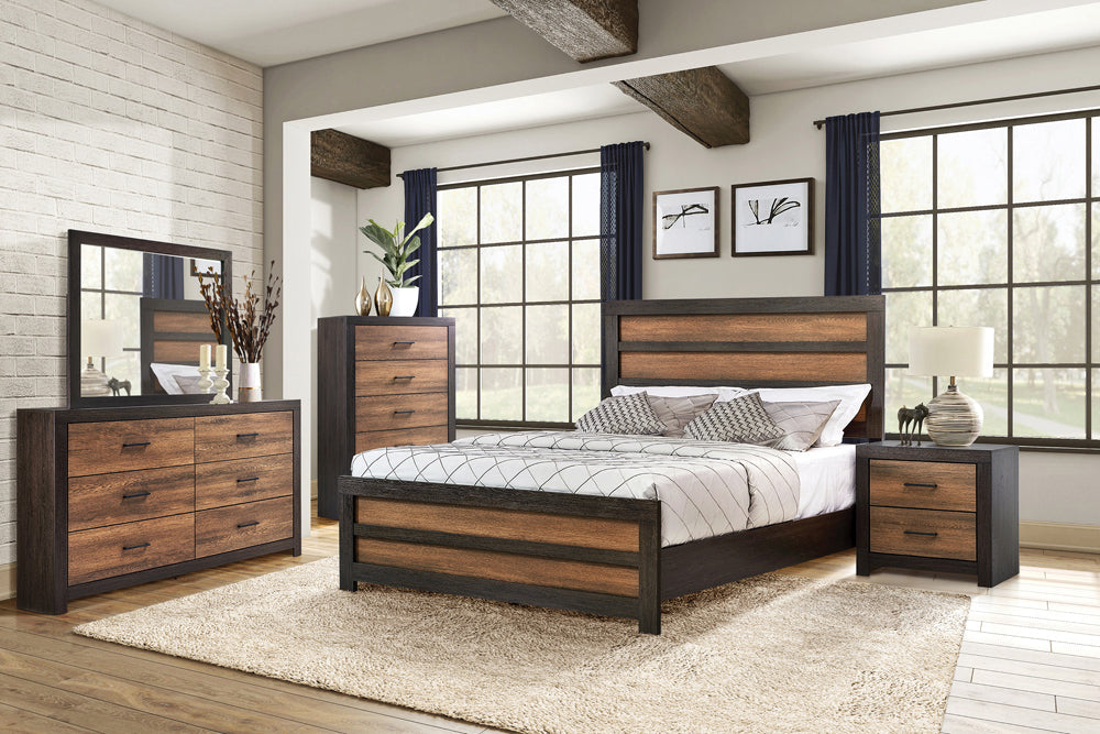 Dewcrest Queen Panel Bed Caramel and Licorice