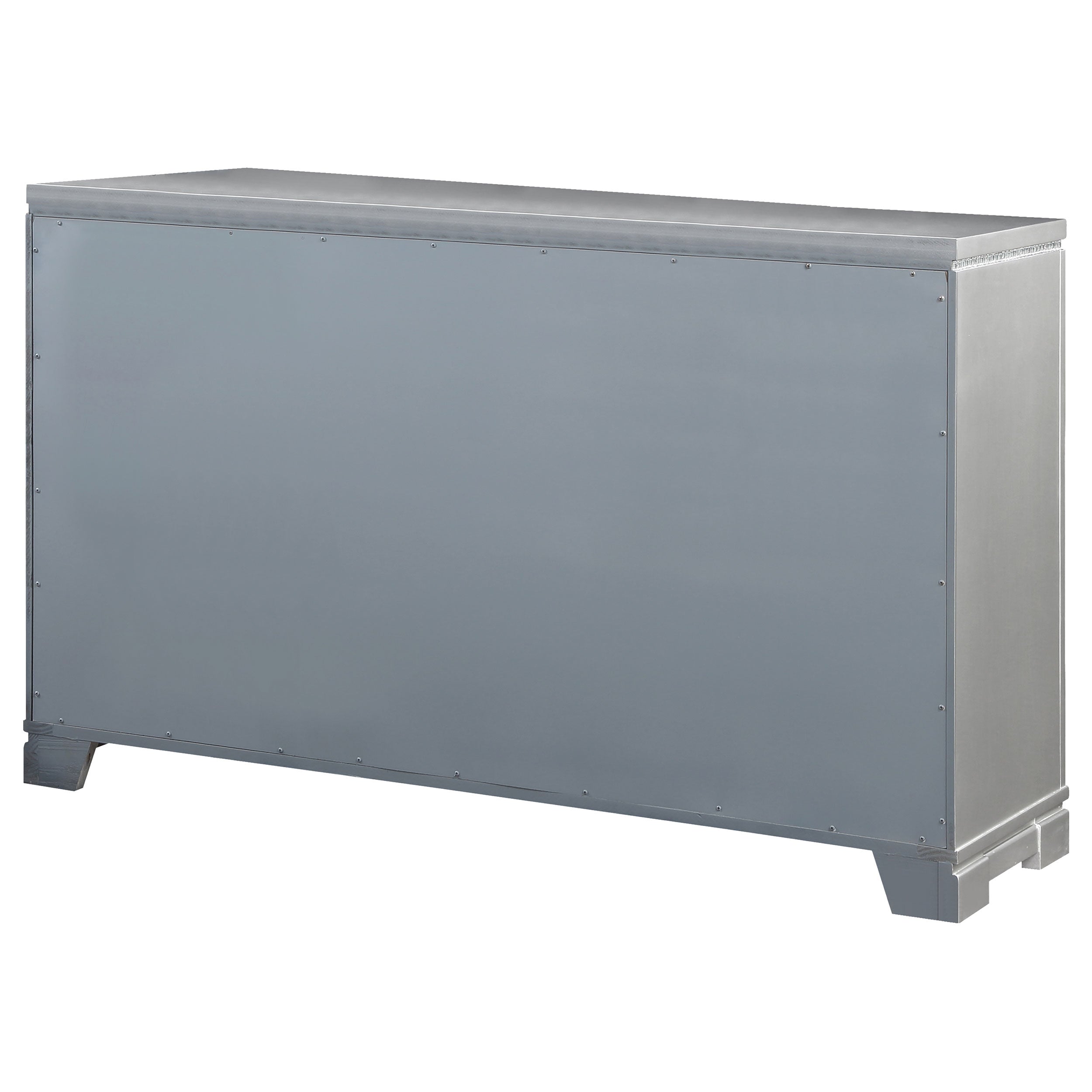 Eleanor Rectangular 6-drawer Dresser Metallic