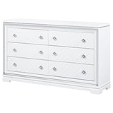 Eleanor Rectangular 6-drawer Dresser White