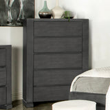 Lorenzo 5-drawer Chest Dark Grey