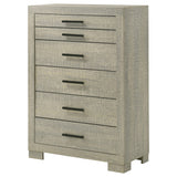 Channing 5-drawer Chest Rough Sawn Grey Oak