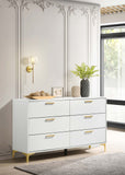 Kendall 6-drawer Dresser with Mirror White