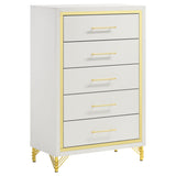 Lucia 5-drawer Bedroom Chest White