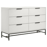 Sonora 6-drawer Bedroom Dresser White