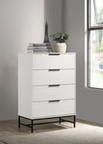 Sonora 4-drawer Bedroom Chest White