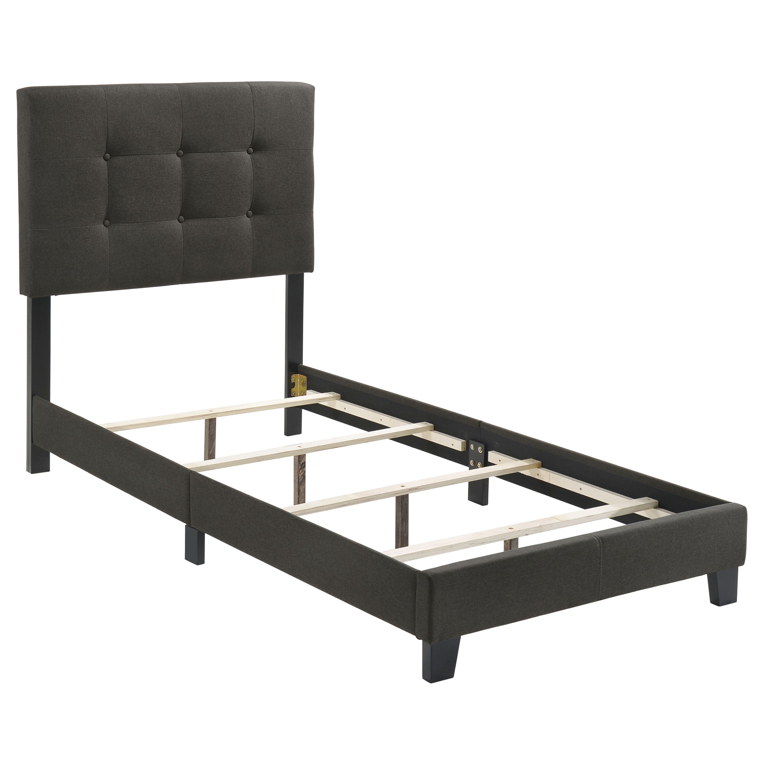 Mapes Tufted Upholstered  Bed Charcoal