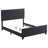 Fairfield  Upholstered Panel Bed Dark Grey