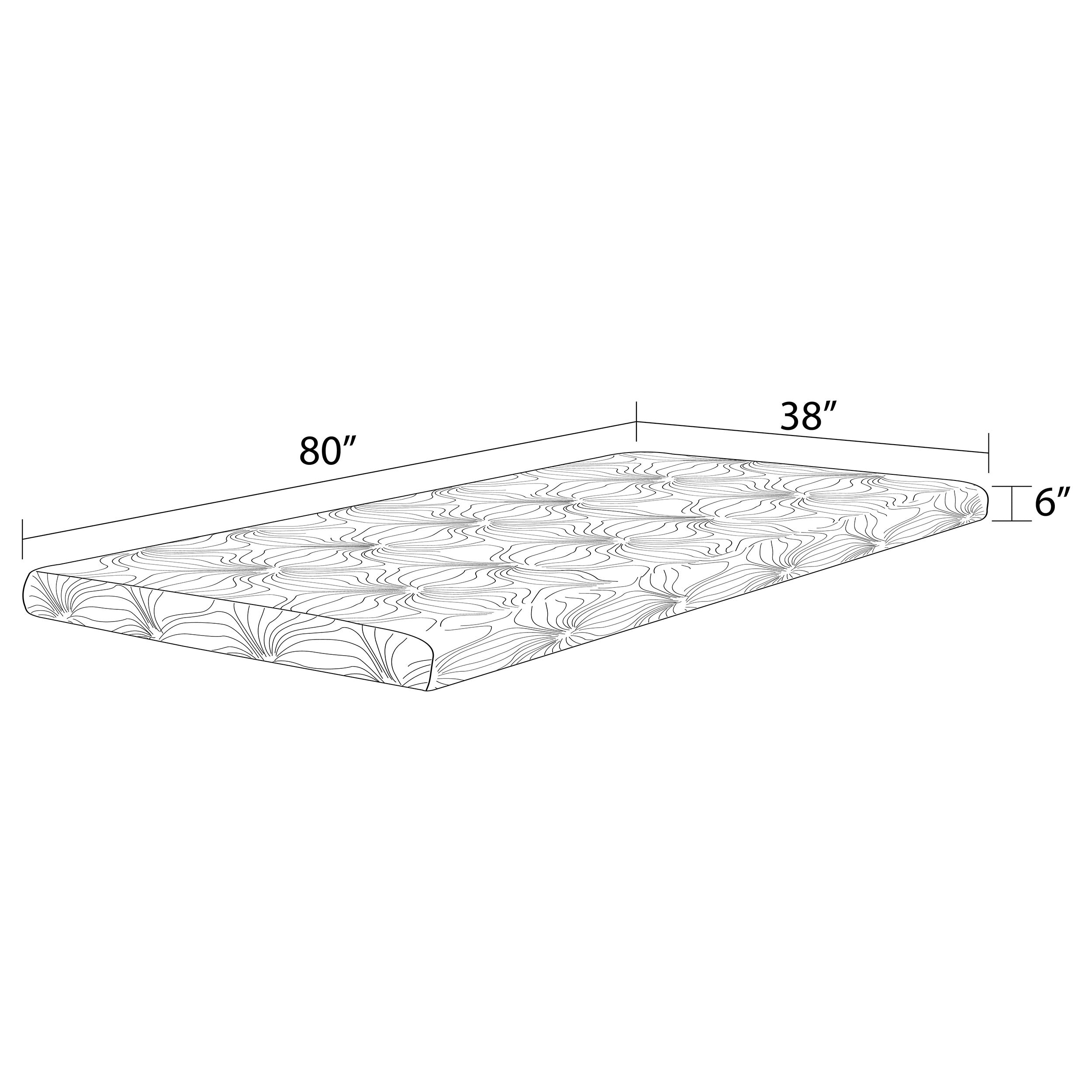 Joseph Twin Memory Foam Mattress White