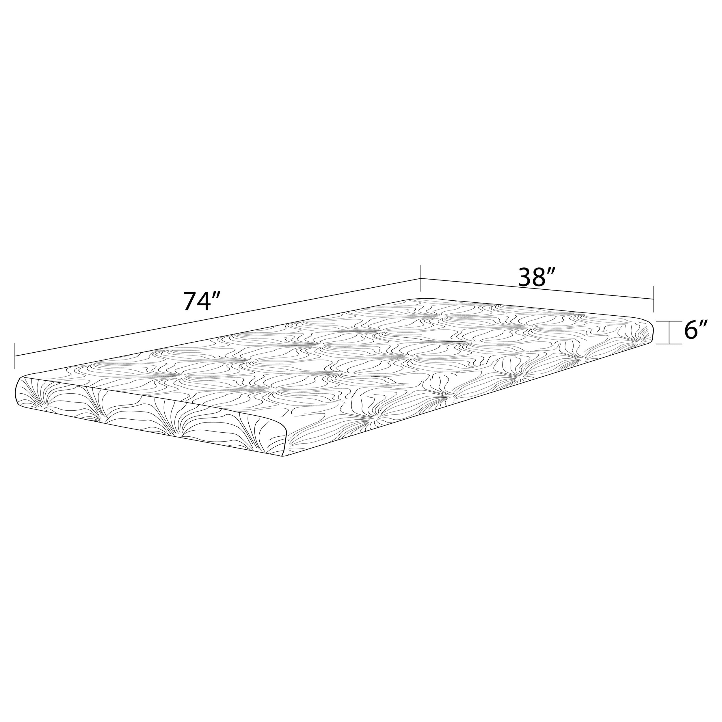 Joseph Twin Memory Foam Mattress White