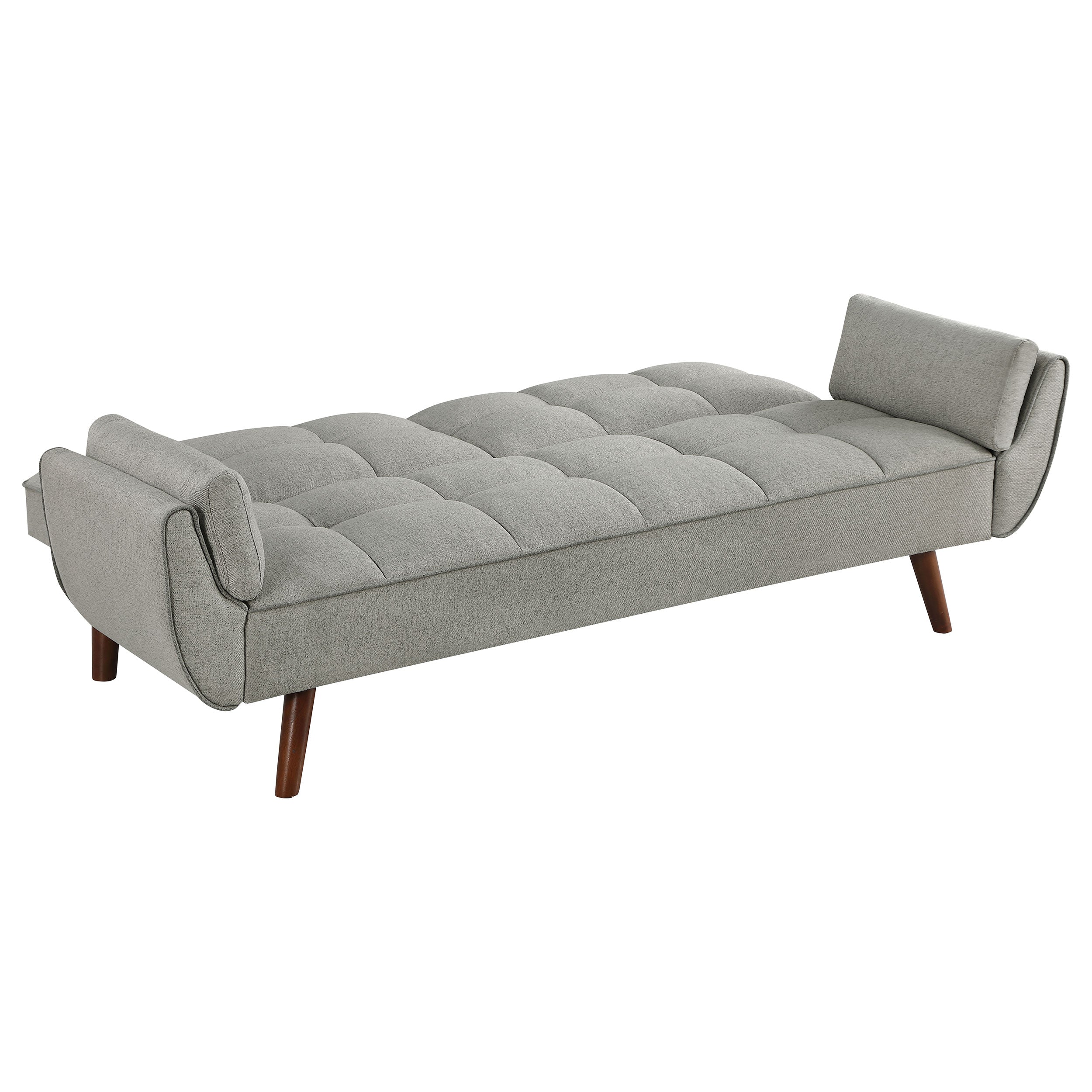 Caufield Upholstered Buscuit Tufted Covertible Sofa Bed Grey