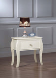 Dominique 1-drawer Nightstand Cream White