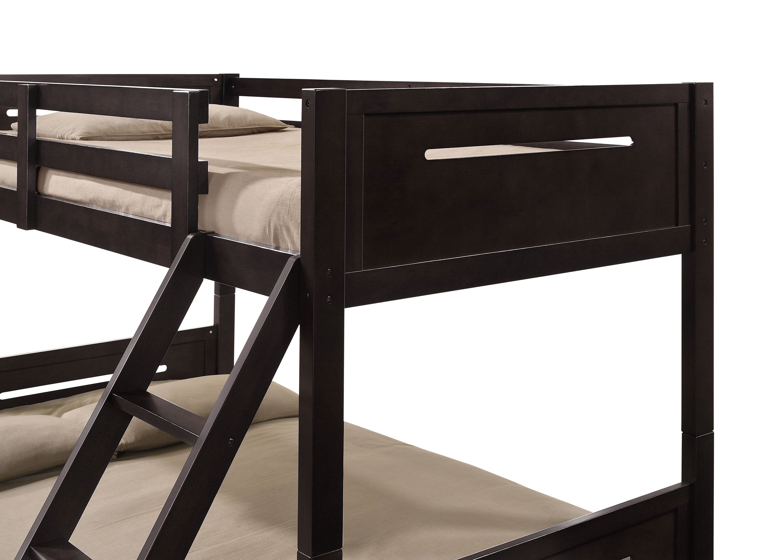 Littleton Wood Twin Over Full Bunk Bed Espresso