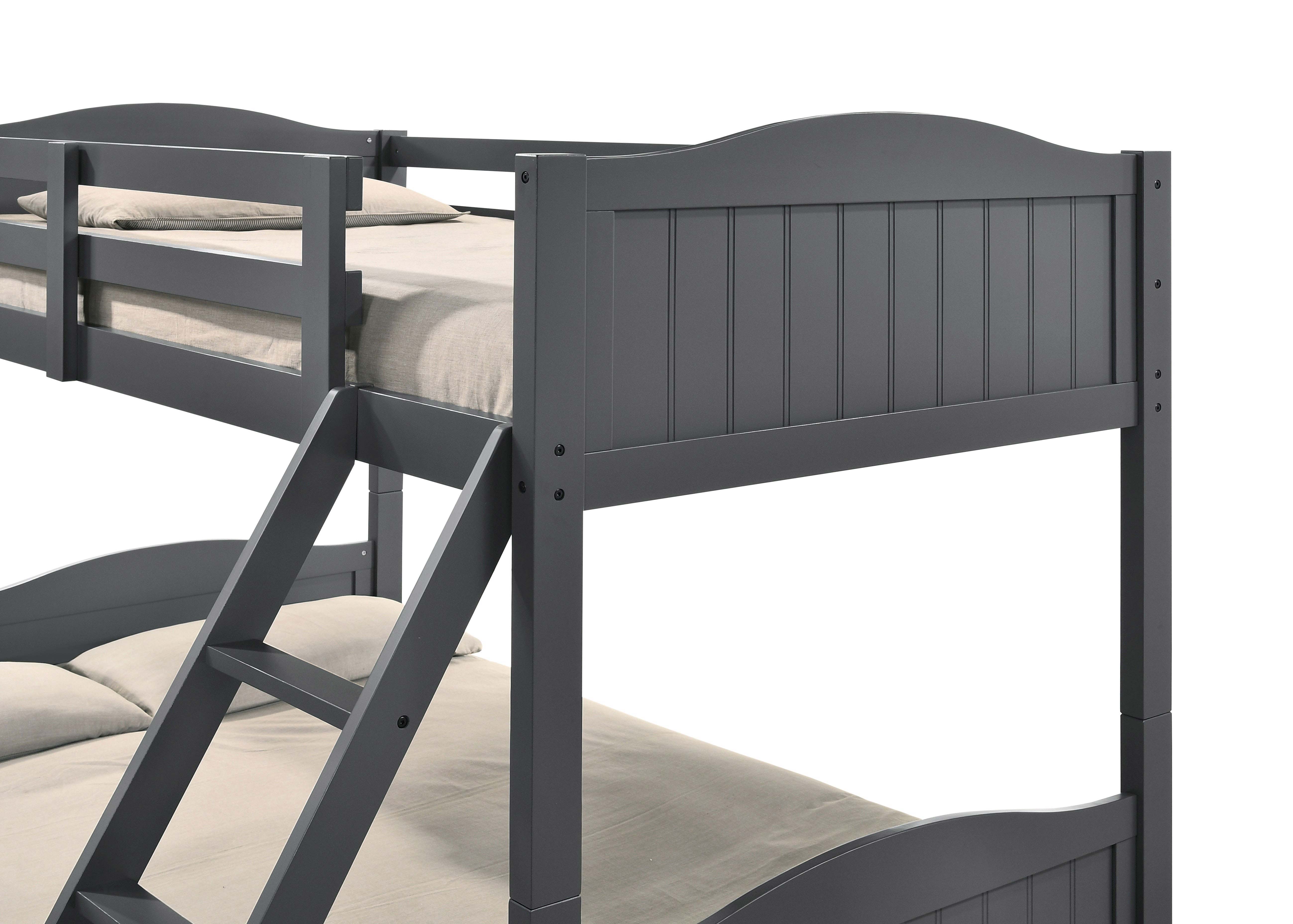 Arlo Twin Over Twin Bunk Bed with Ladder Espresso