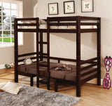 Joaquin Twin over Twin Convertible Loft Bed Brown