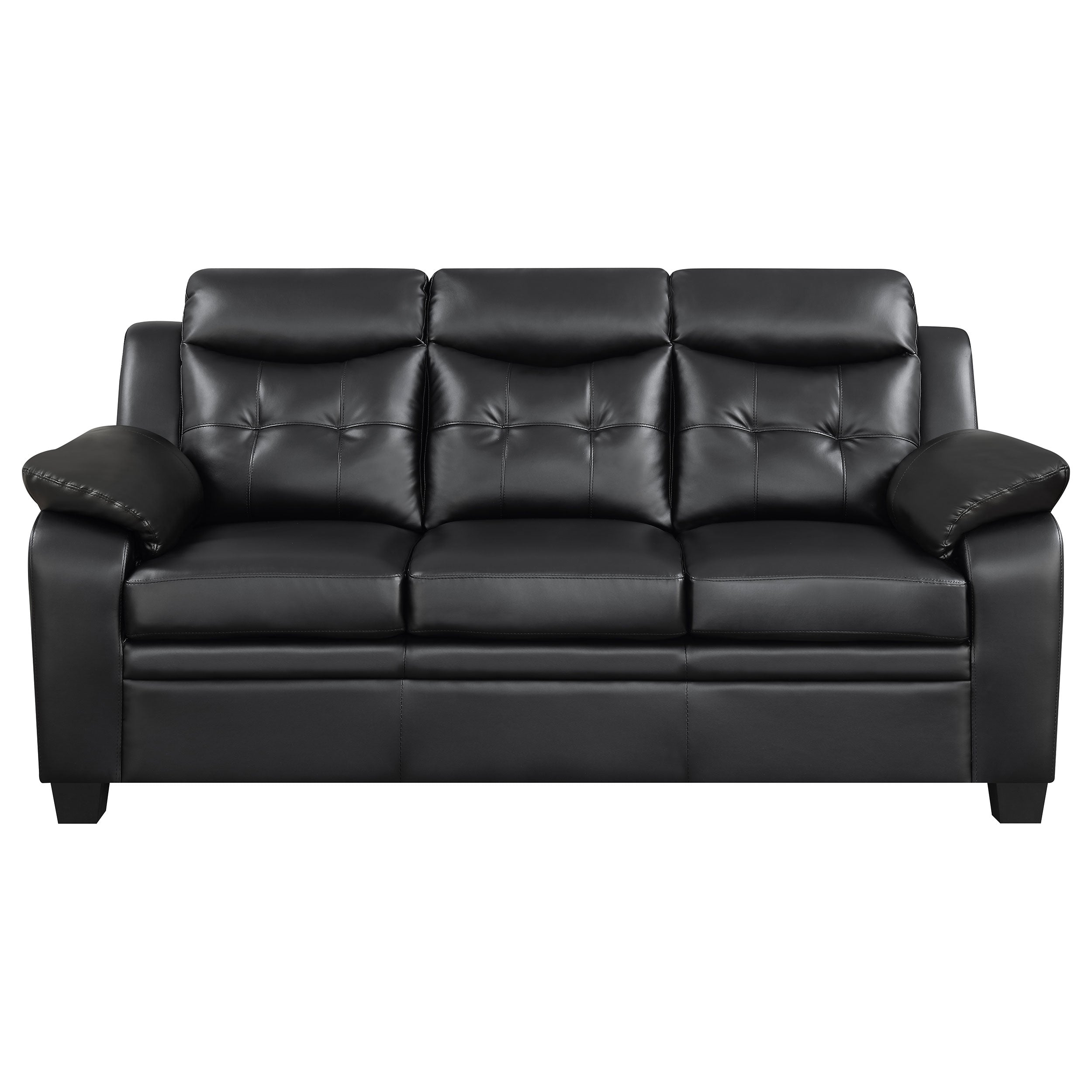 Finley Tufted Upholstered Sofa Black