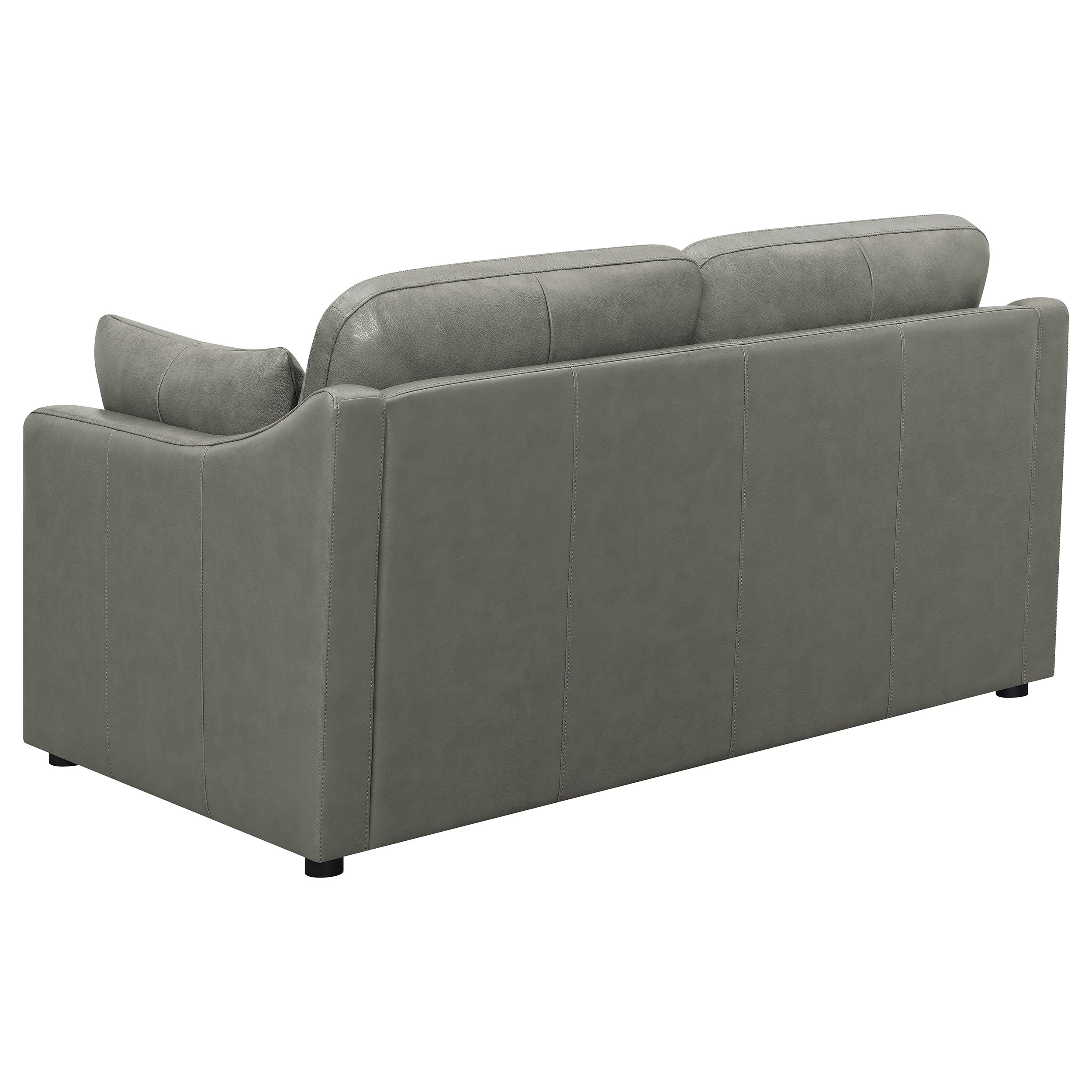 Grayson 2-piece Sloped Arm Upholstered Living Room Set Grey