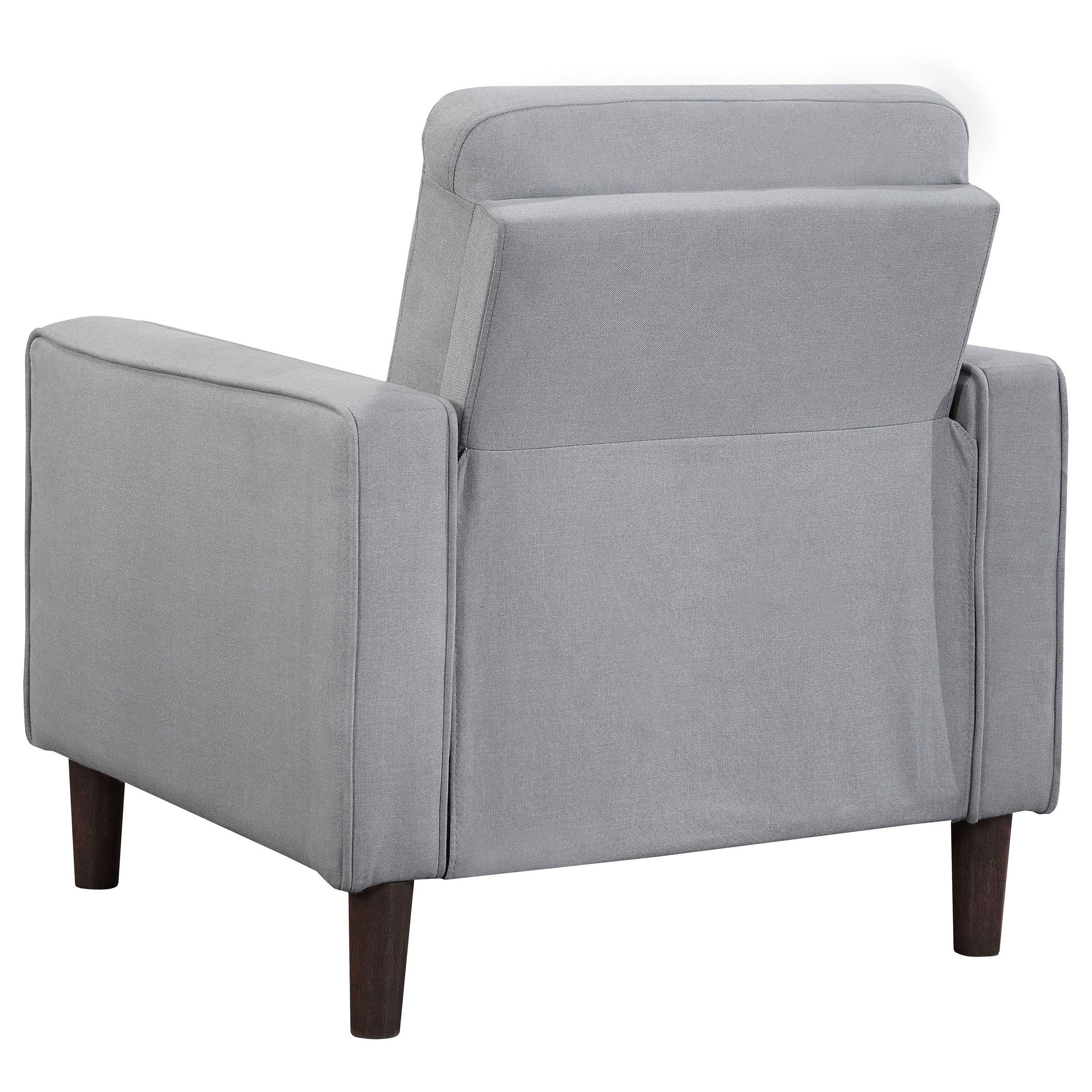 Bowen 2-piece Upholstered Track Arms Tufted Sofa Set Grey