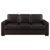 Boardmead Track Arms Upholstered Sofa Dark Brown