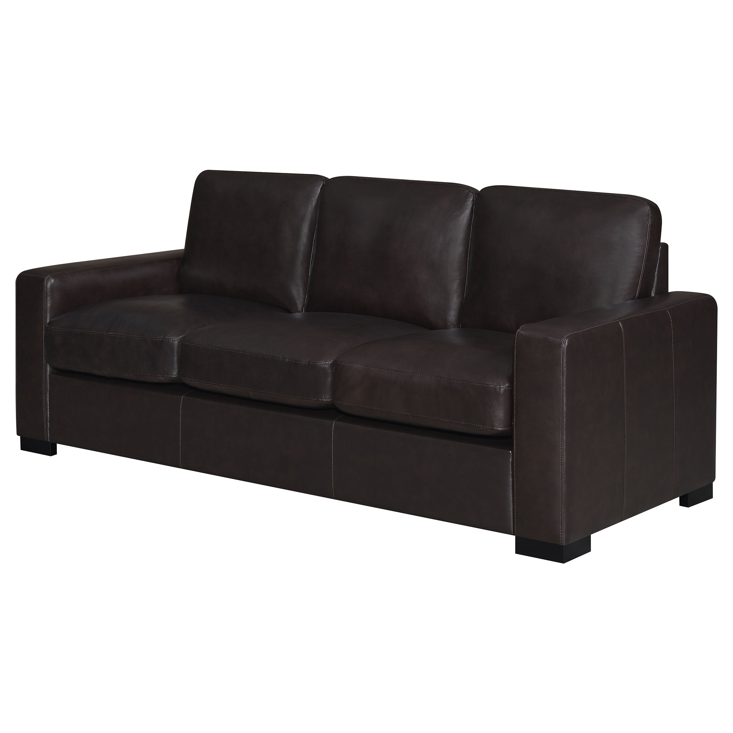 Boardmead Track Arms Upholstered Sofa Dark Brown