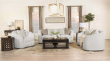 Rainn 2-piece Upholstered Tight Back Living Room Set Latte