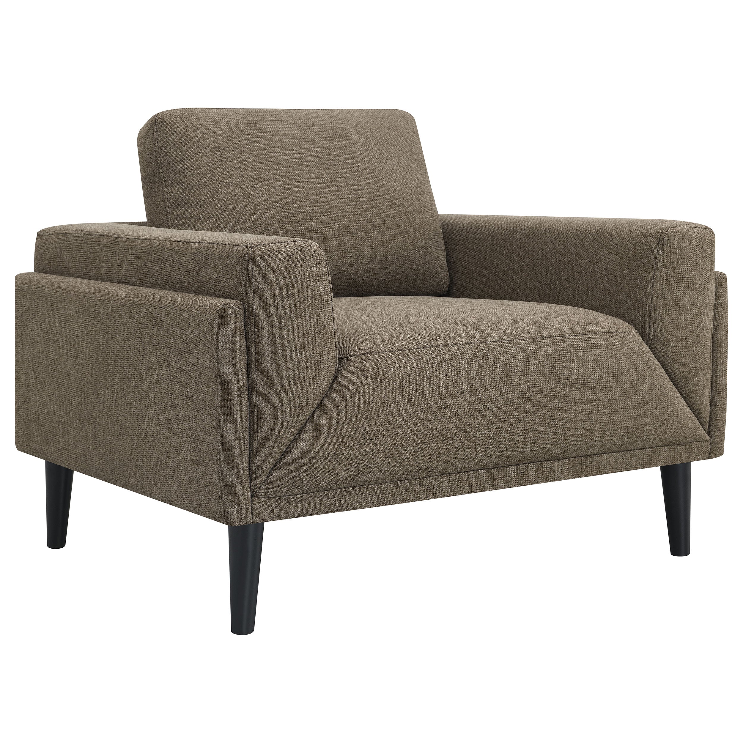 Rilynn 2-piece Upholstered Track Arms Sofa Set Brown