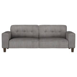 Deerhurst Upholstered Track Arm Tufted Sofa Charcoal