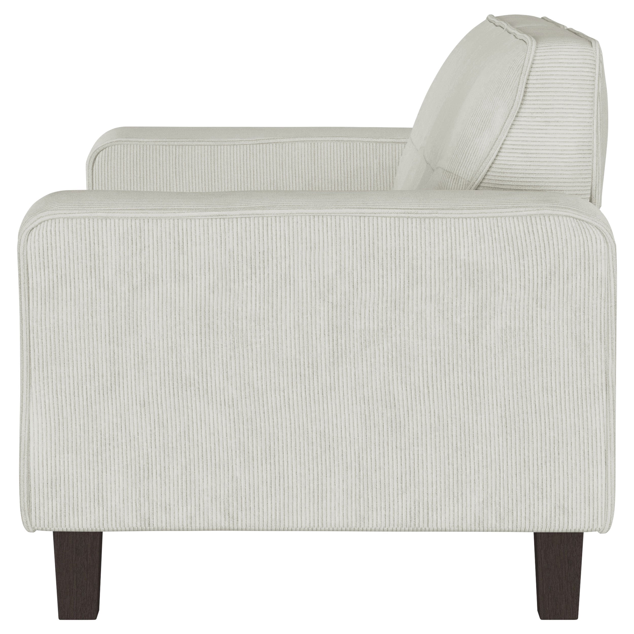 Deerhurst Upholstered Track Arm Tufted Loveseat Greige