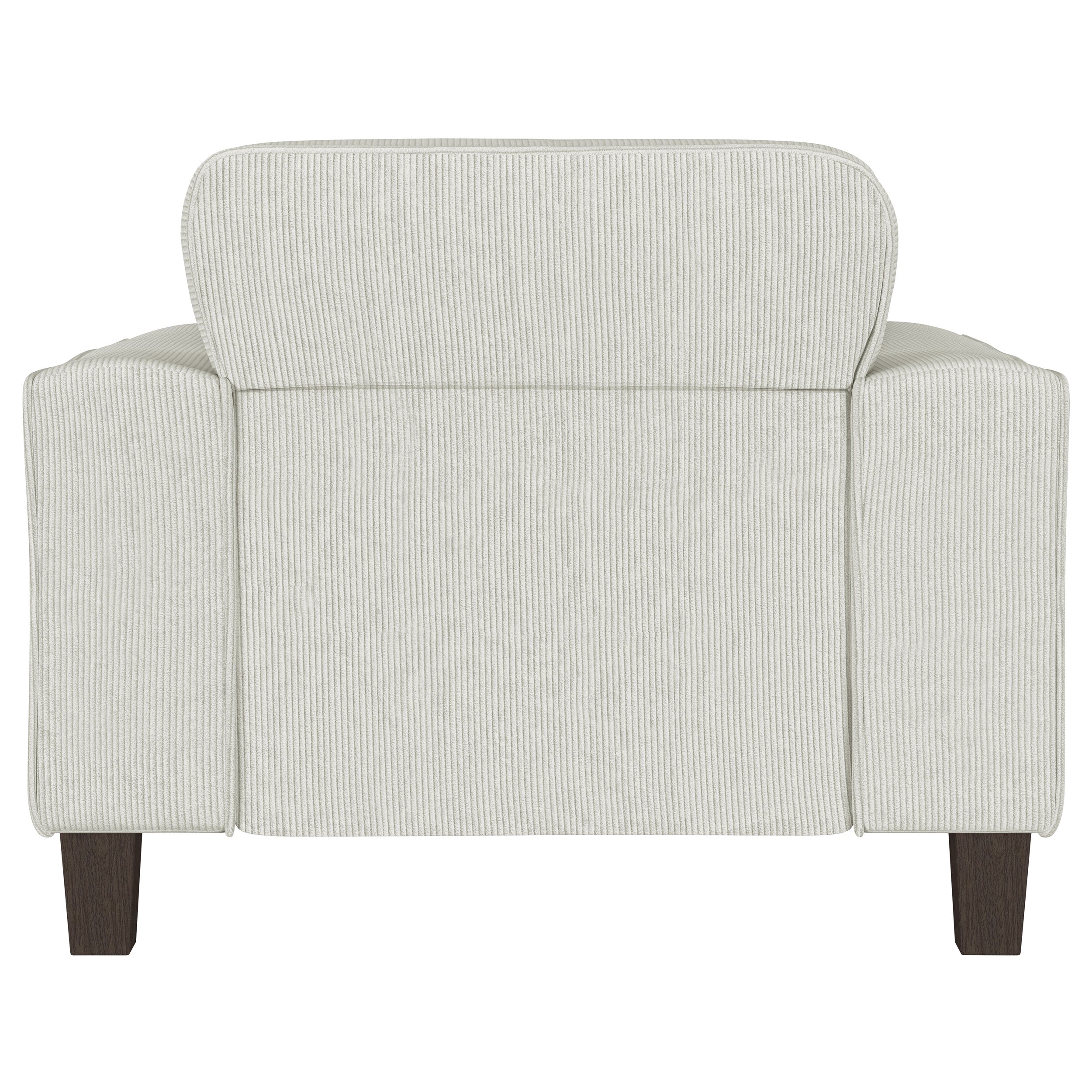 Deerhurst Upholstered Track Arm Tufted Accent Chair Greige