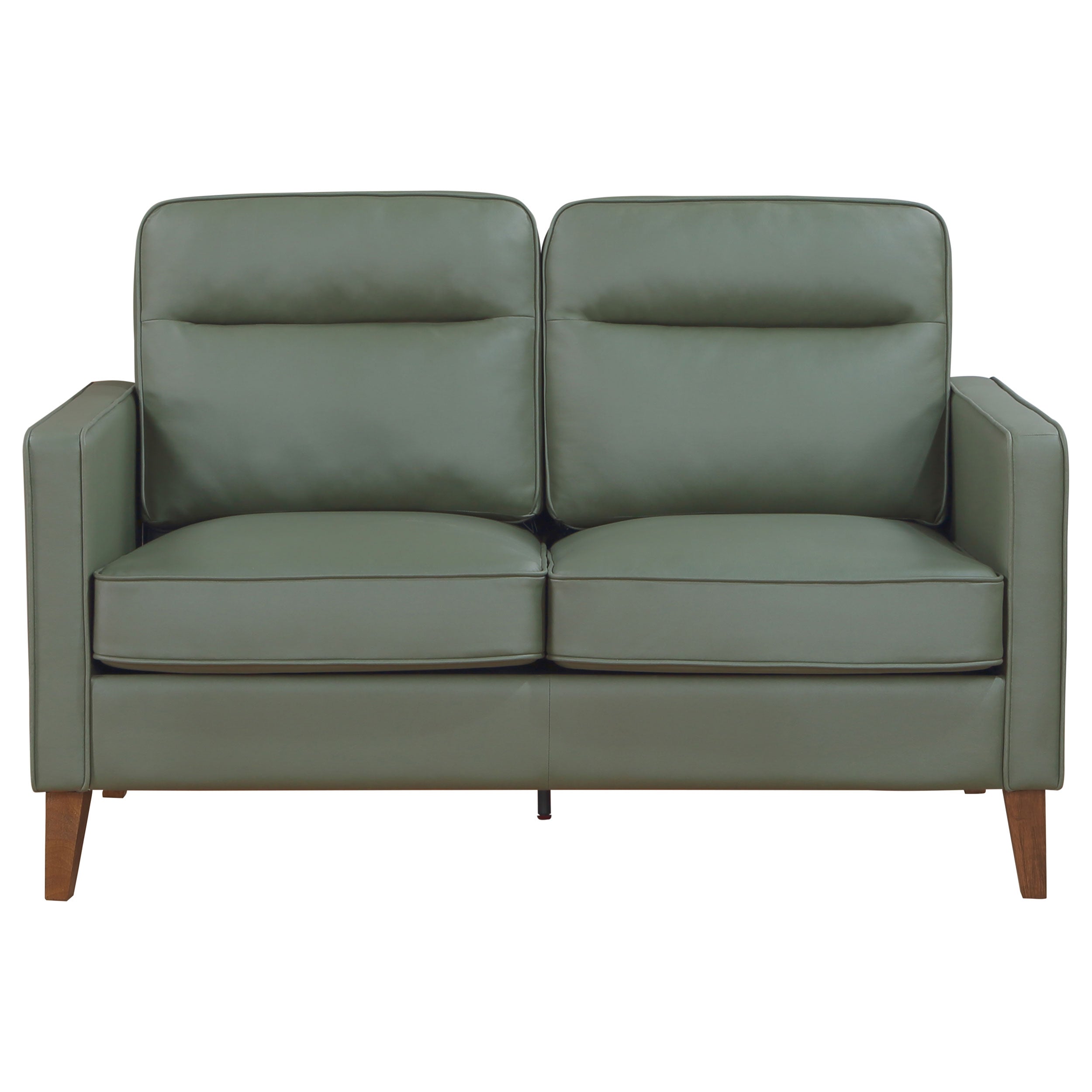 Jonah Upholstered Track Arm Loveseat Green