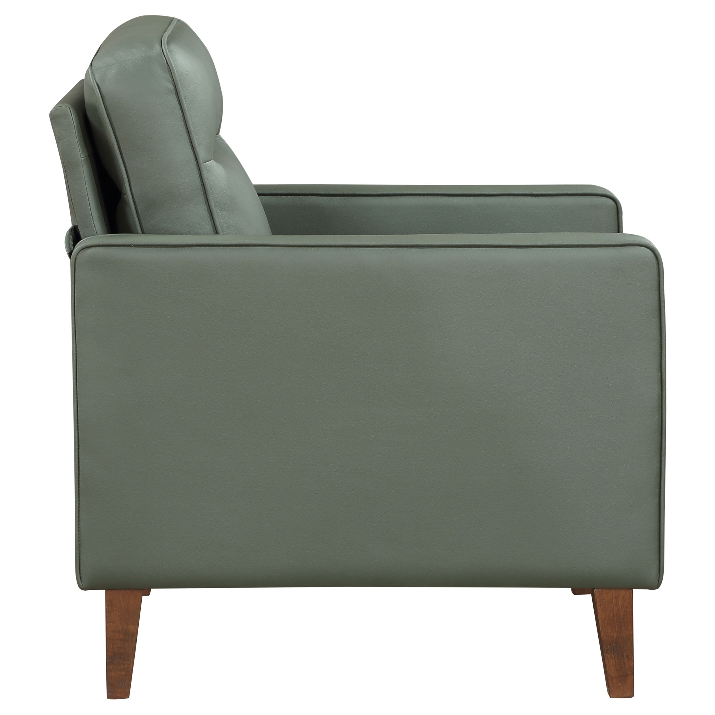 Jonah Upholstered Track Arm Accent Club Chair Green