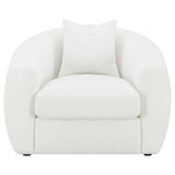 Isabella Upholstered Tight Back Chair White