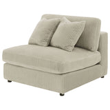 Blaine Upholstered Armless Chair Sand