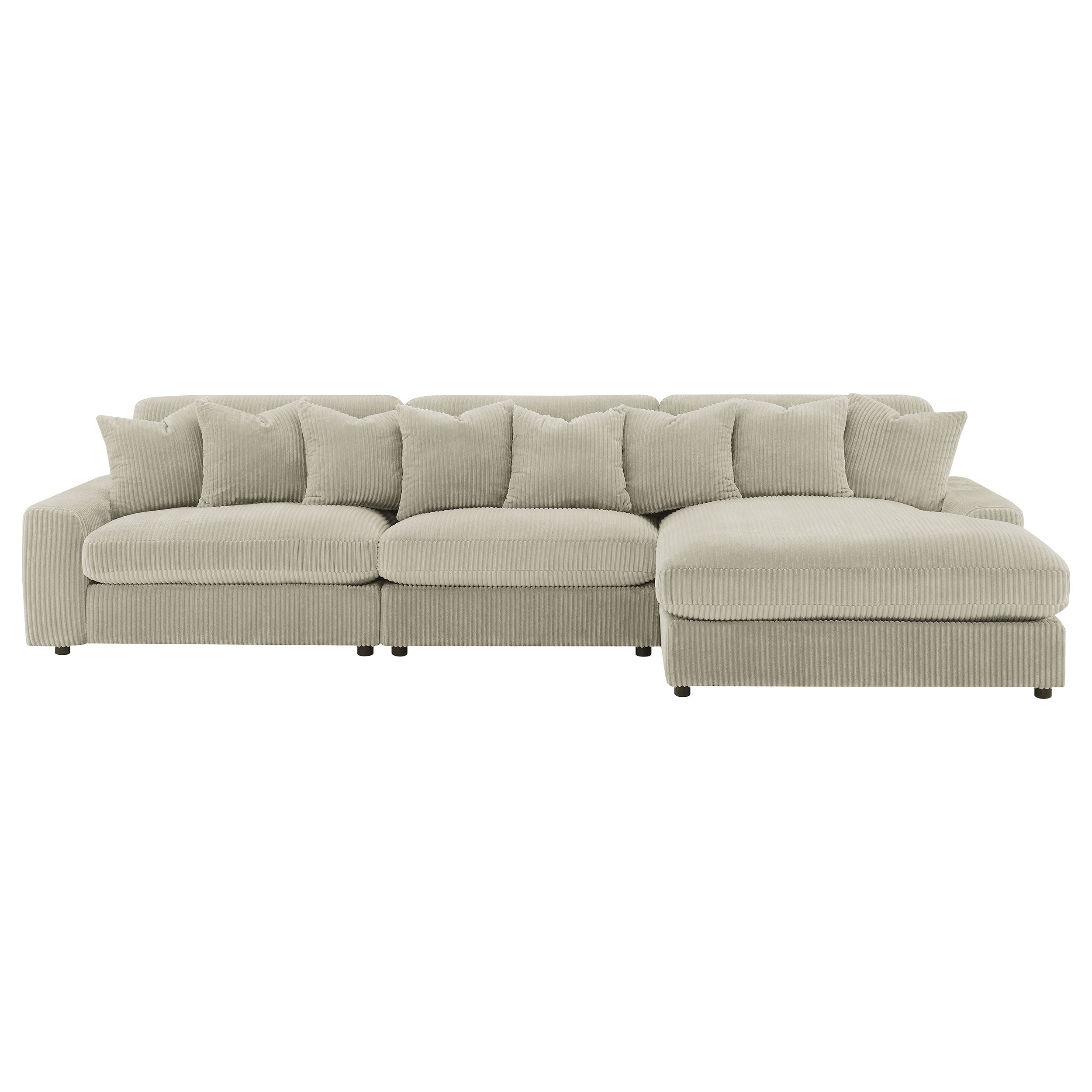 Blaine Upholstered Reversible Sectional Sofa Sand