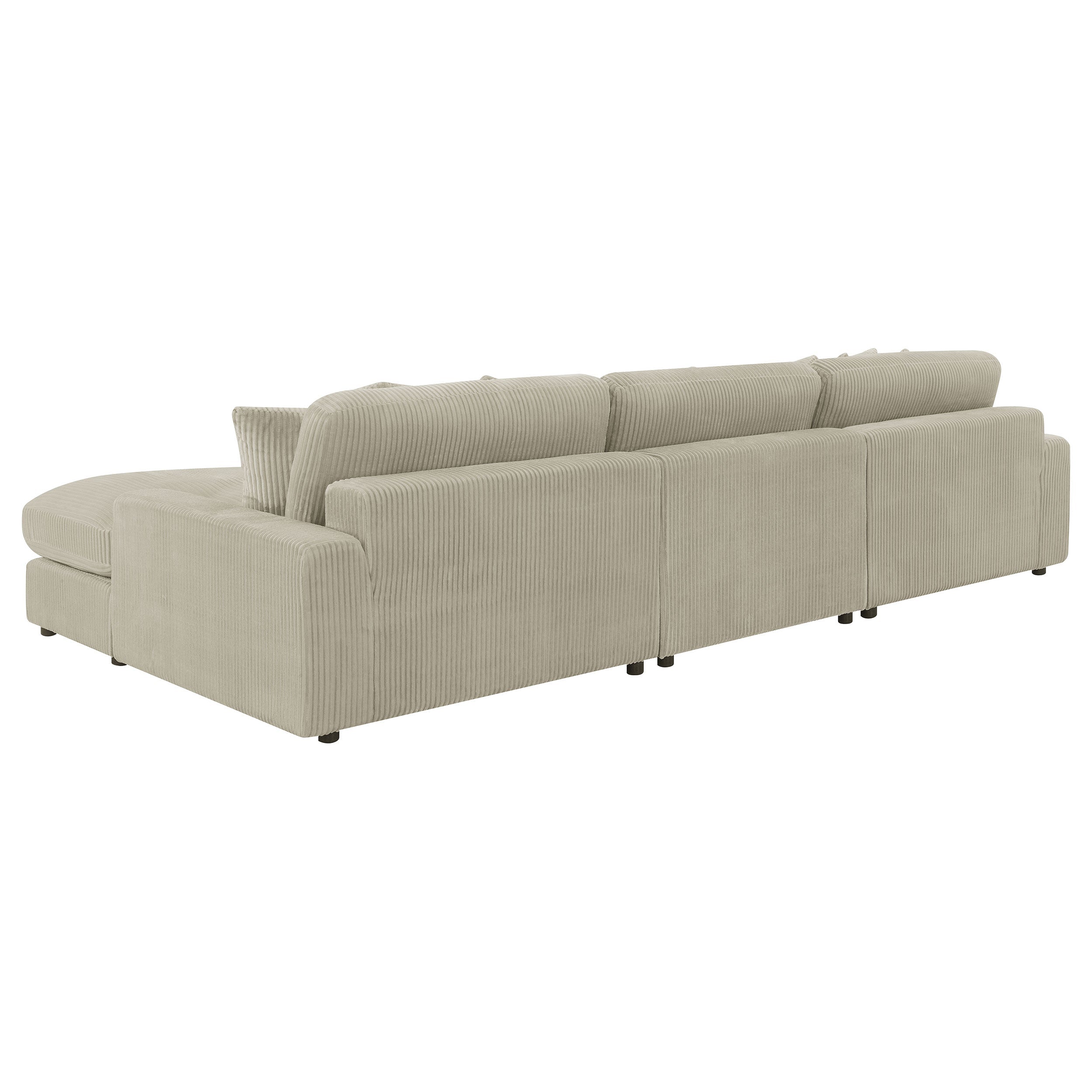 Blaine Upholstered Reversible Sectional Sofa Sand