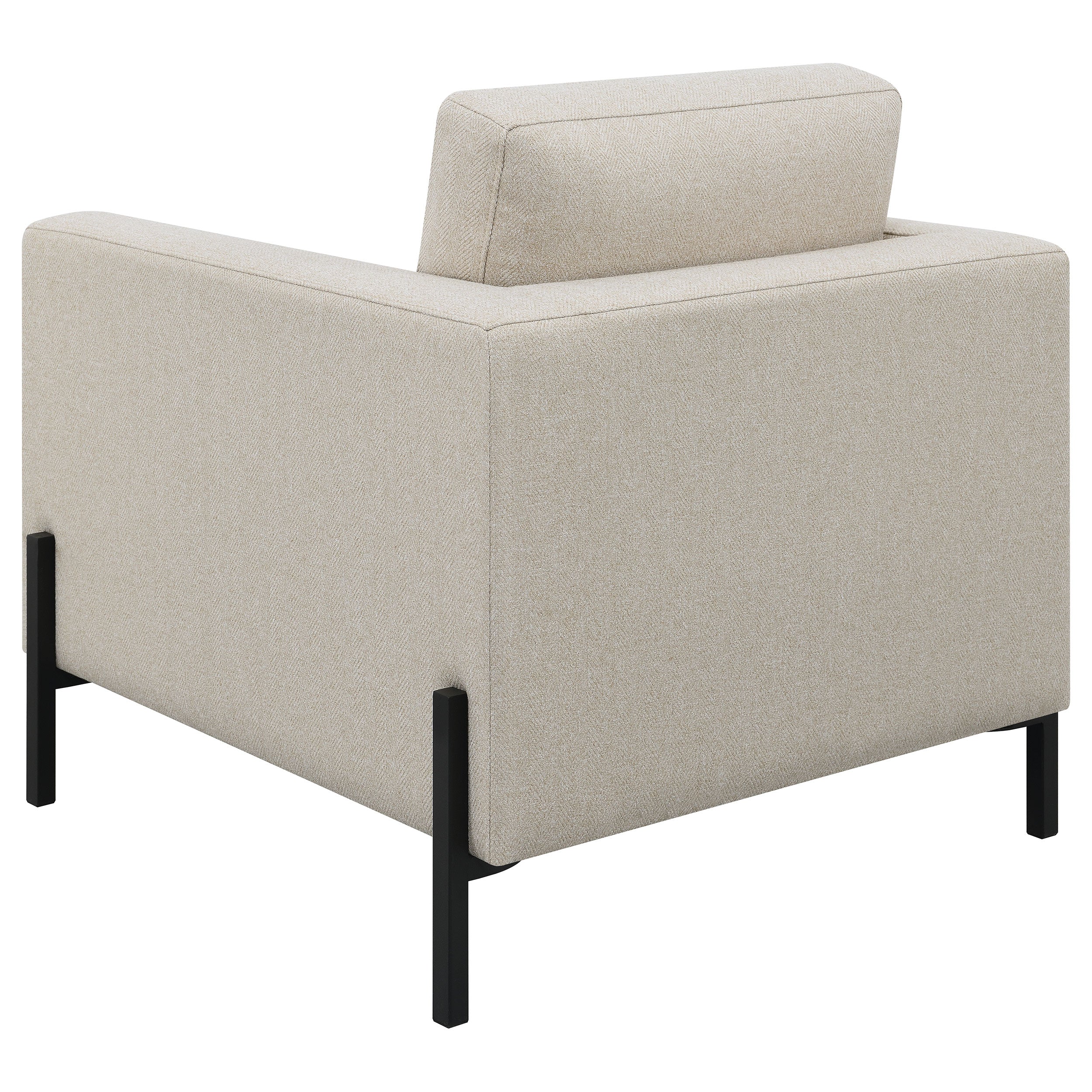 Tilly 2-piece Upholstered Track Arms Sofa Set Oatmeal