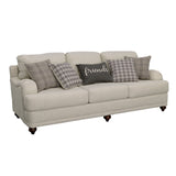 Glenn Cushion Back Sofa Light Grey