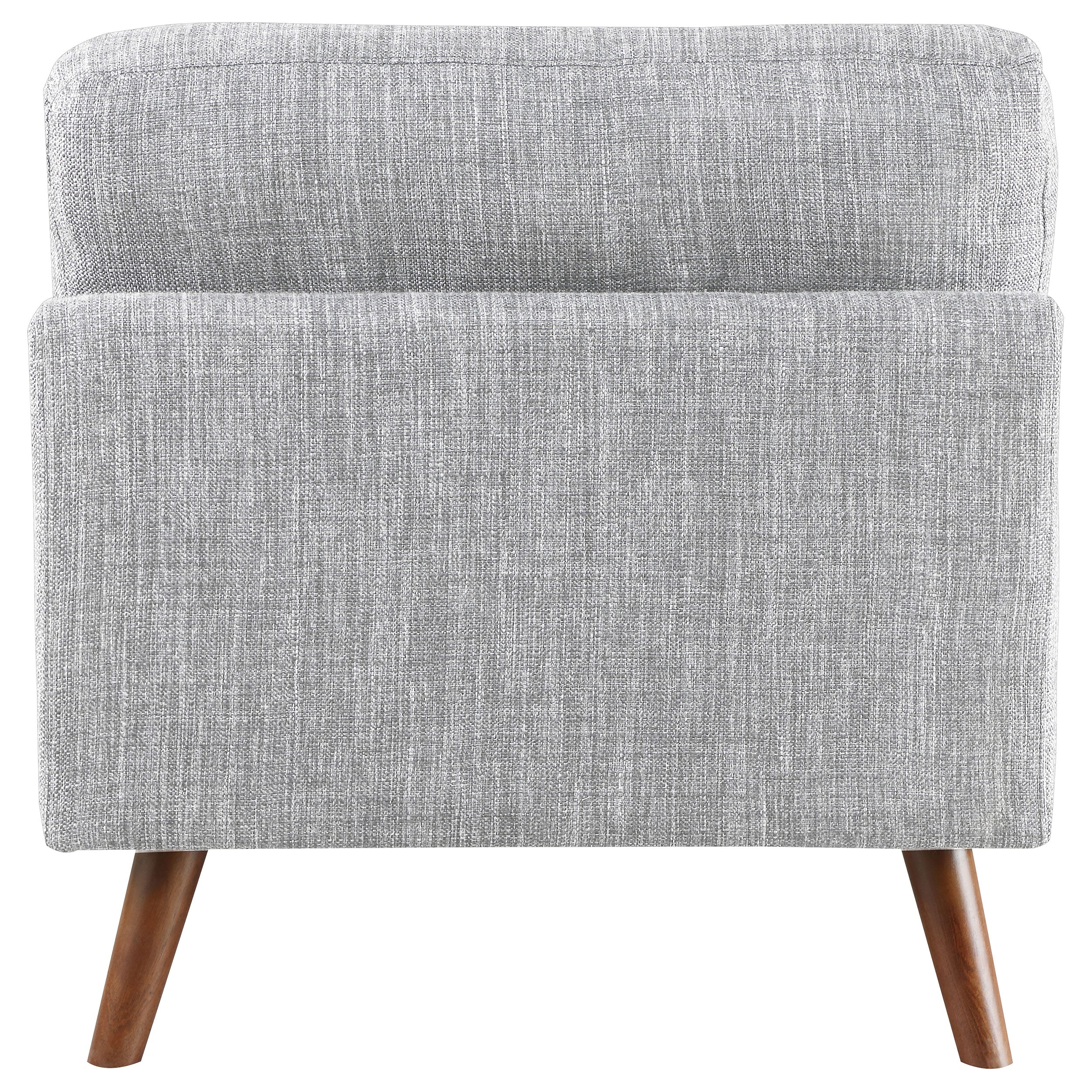 Churchill Button Tufted Armless Chair Grey