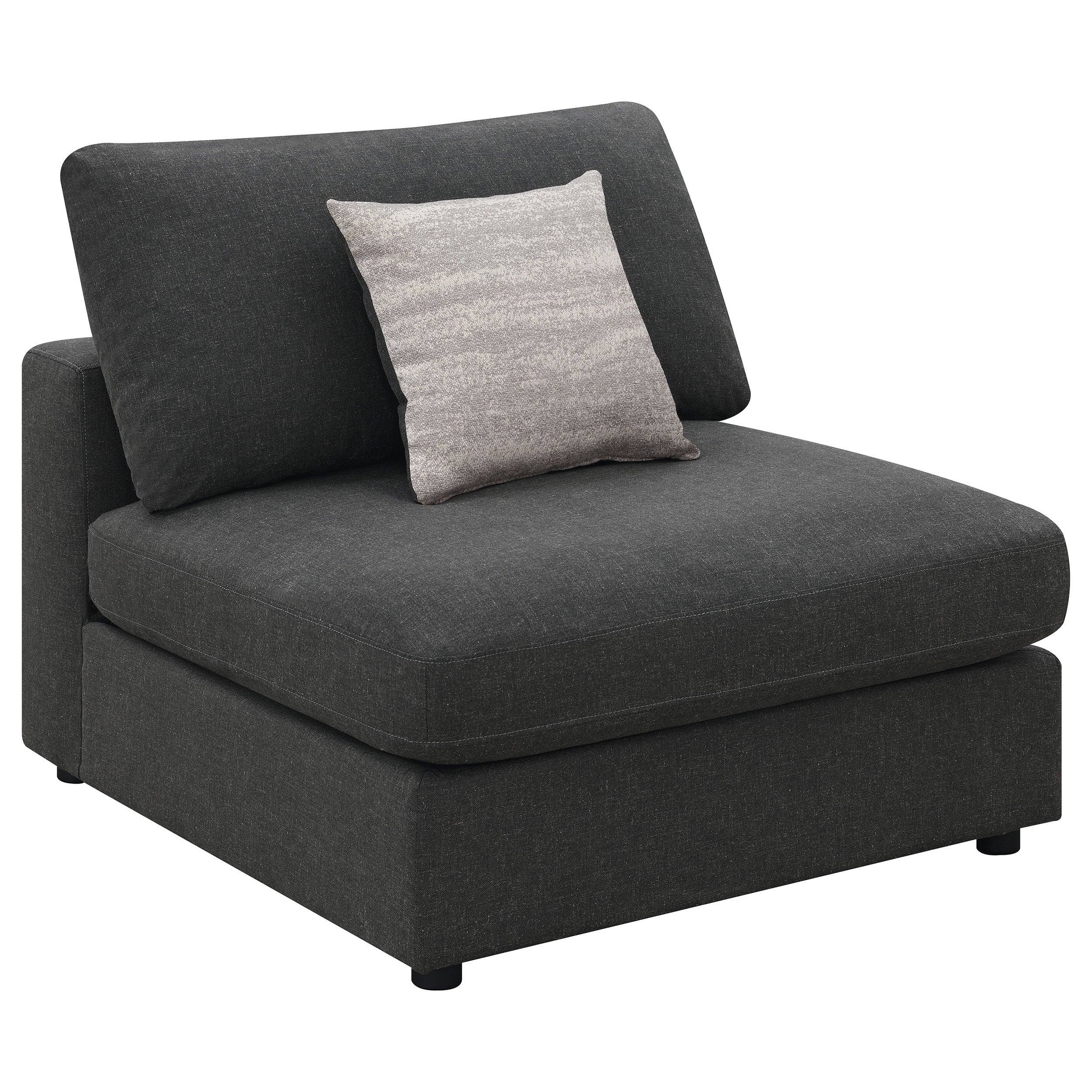 Serene  Upholstered Modular Sectional Charcoal