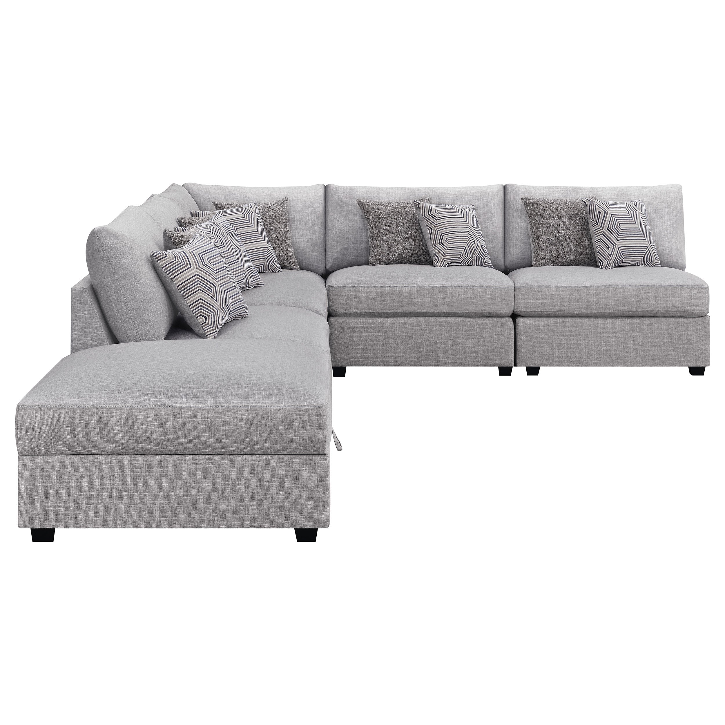 Cambria  Upholstered Modular Sectional Grey