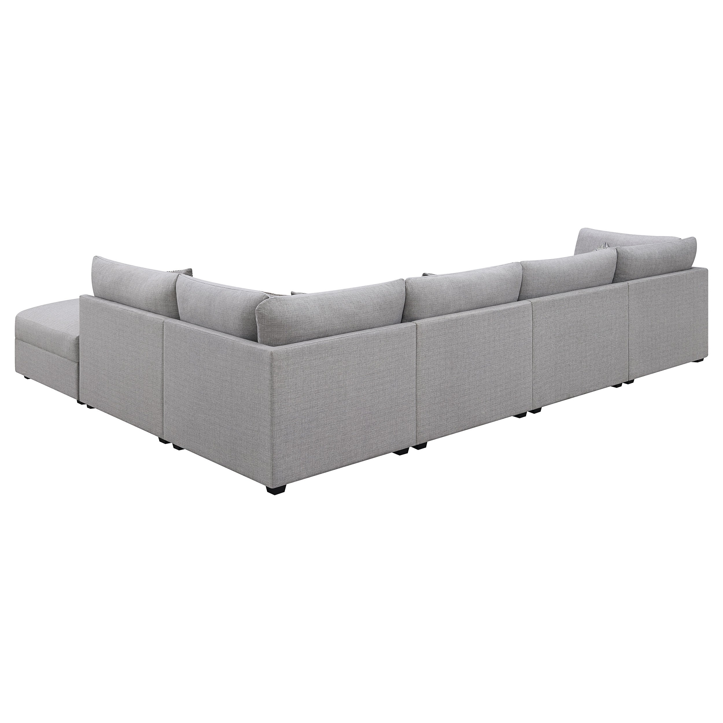 Cambria 6-piece Upholstered Modular Sectional Grey