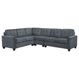 Georgina  Upholstered Modular Sectional Sofa Steel Grey