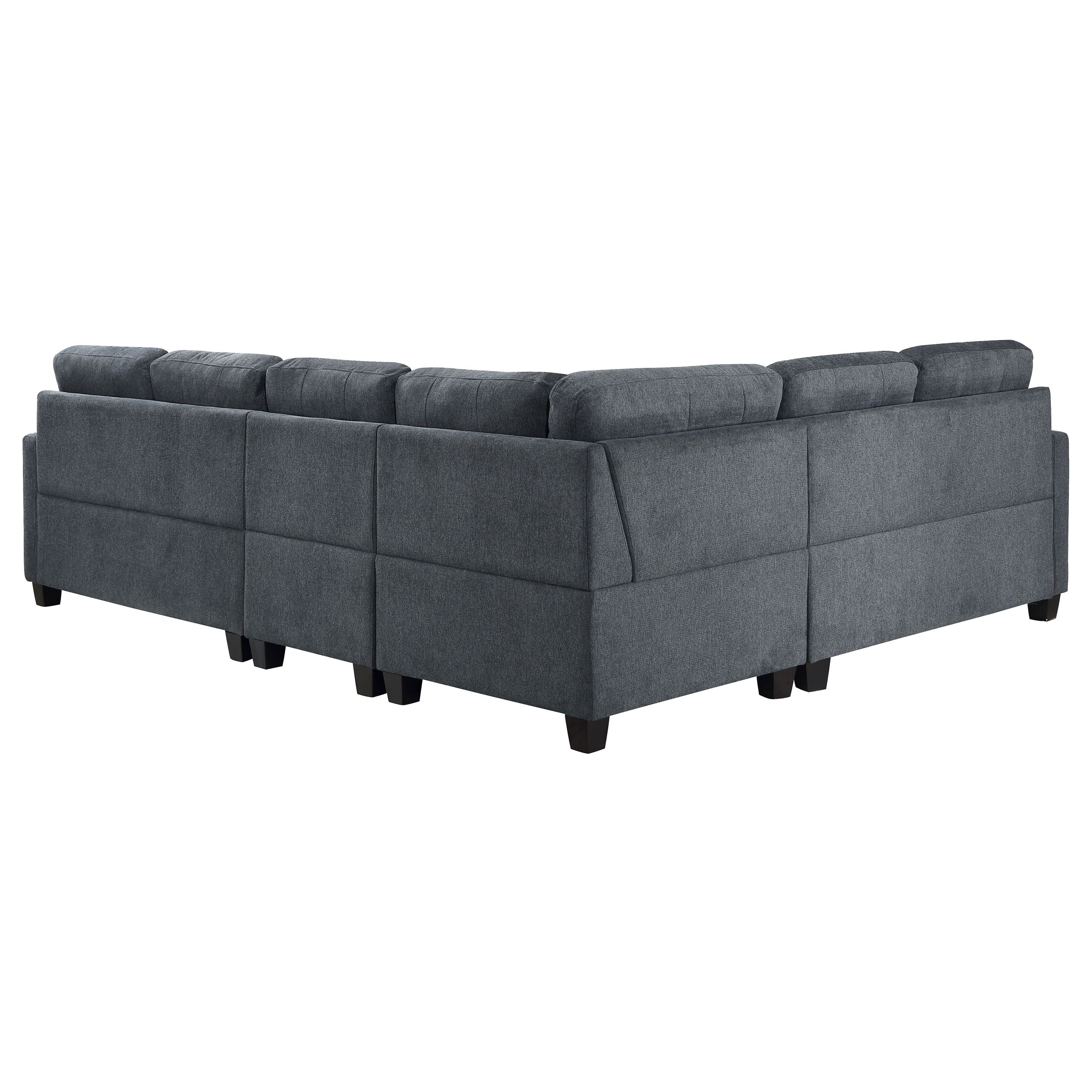 Georgina  Upholstered Modular Sectional Sofa Steel Grey