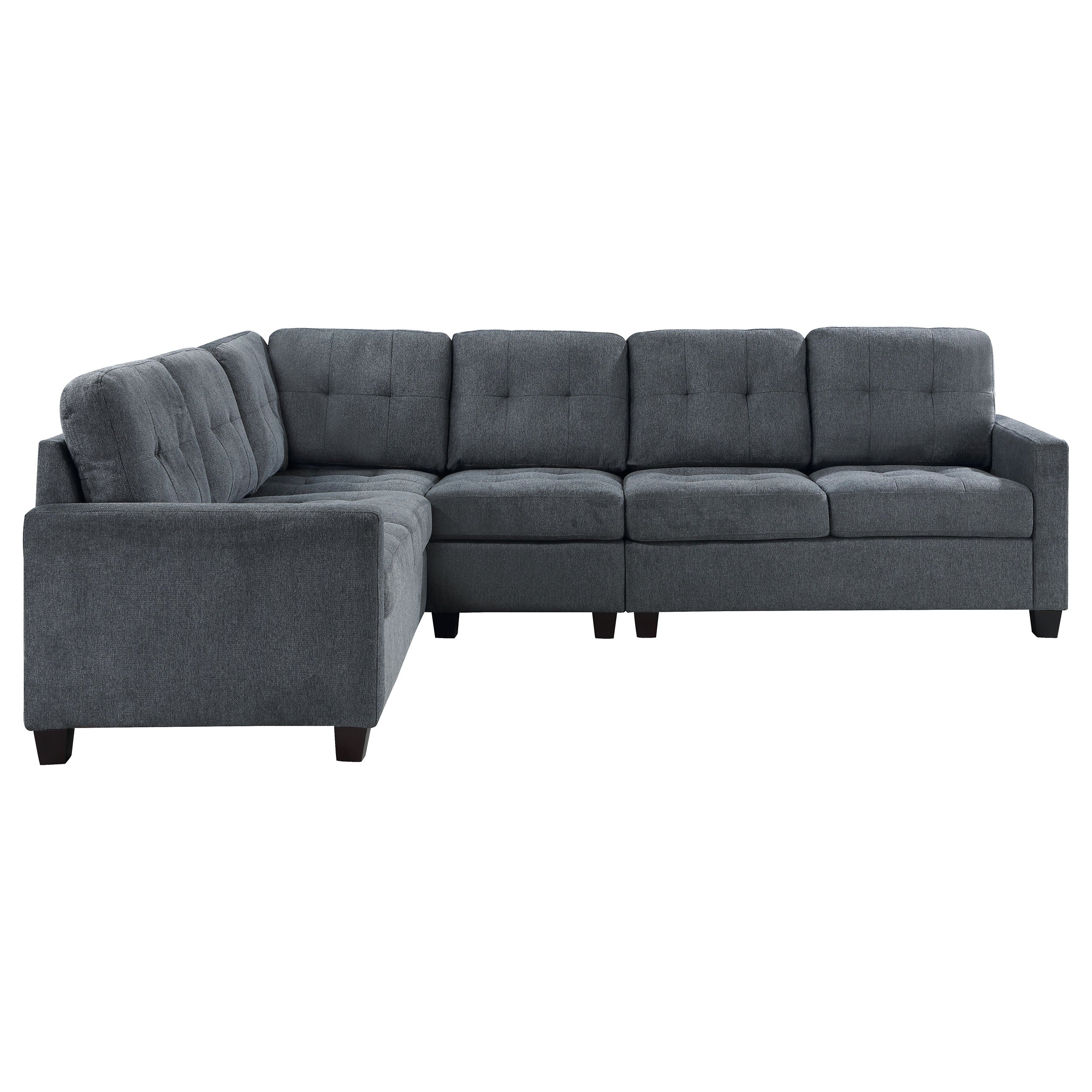 Georgina  Upholstered Modular Sectional Sofa Steel Grey