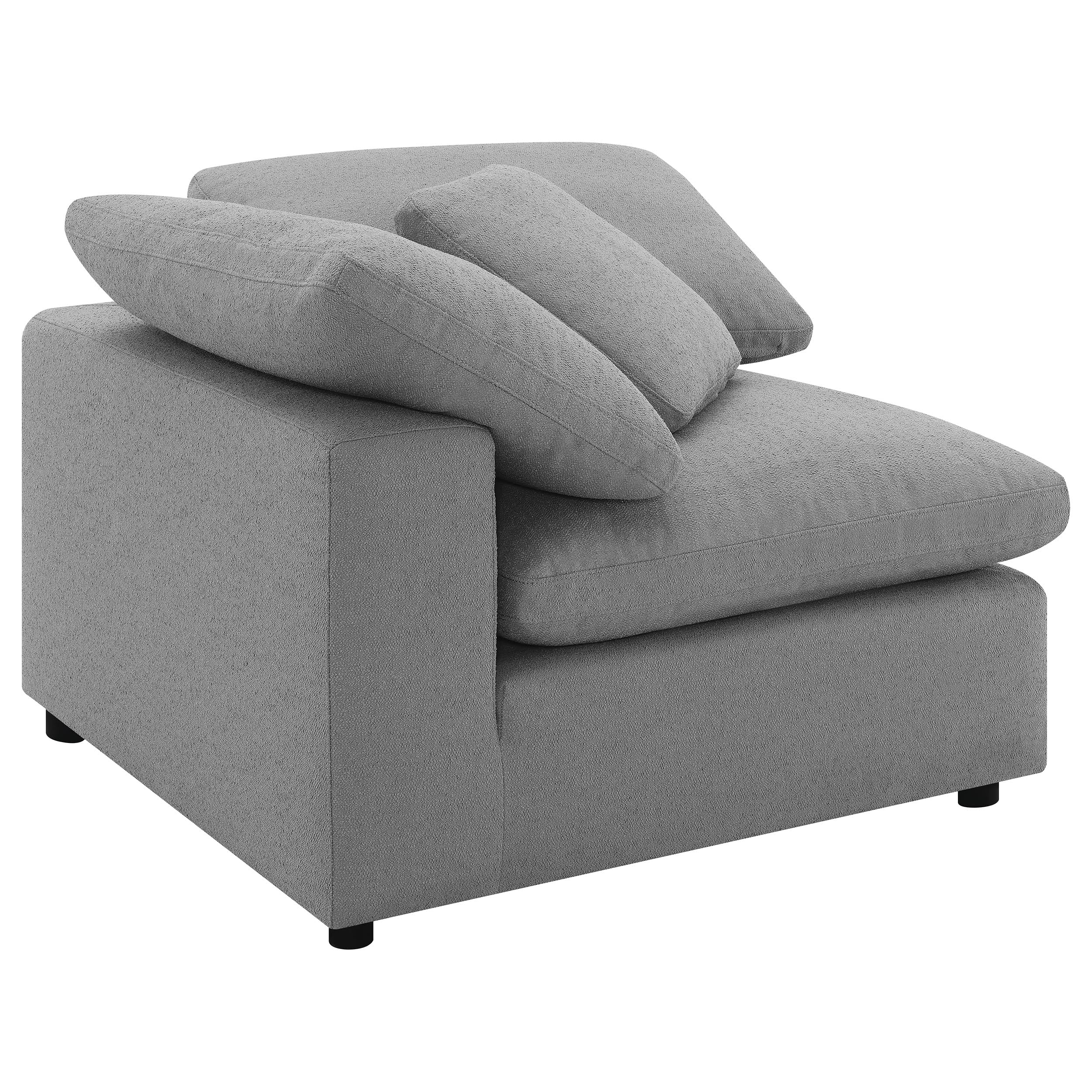 Raleigh 6-piece Boucle Upholstered Modular Sectional Grey