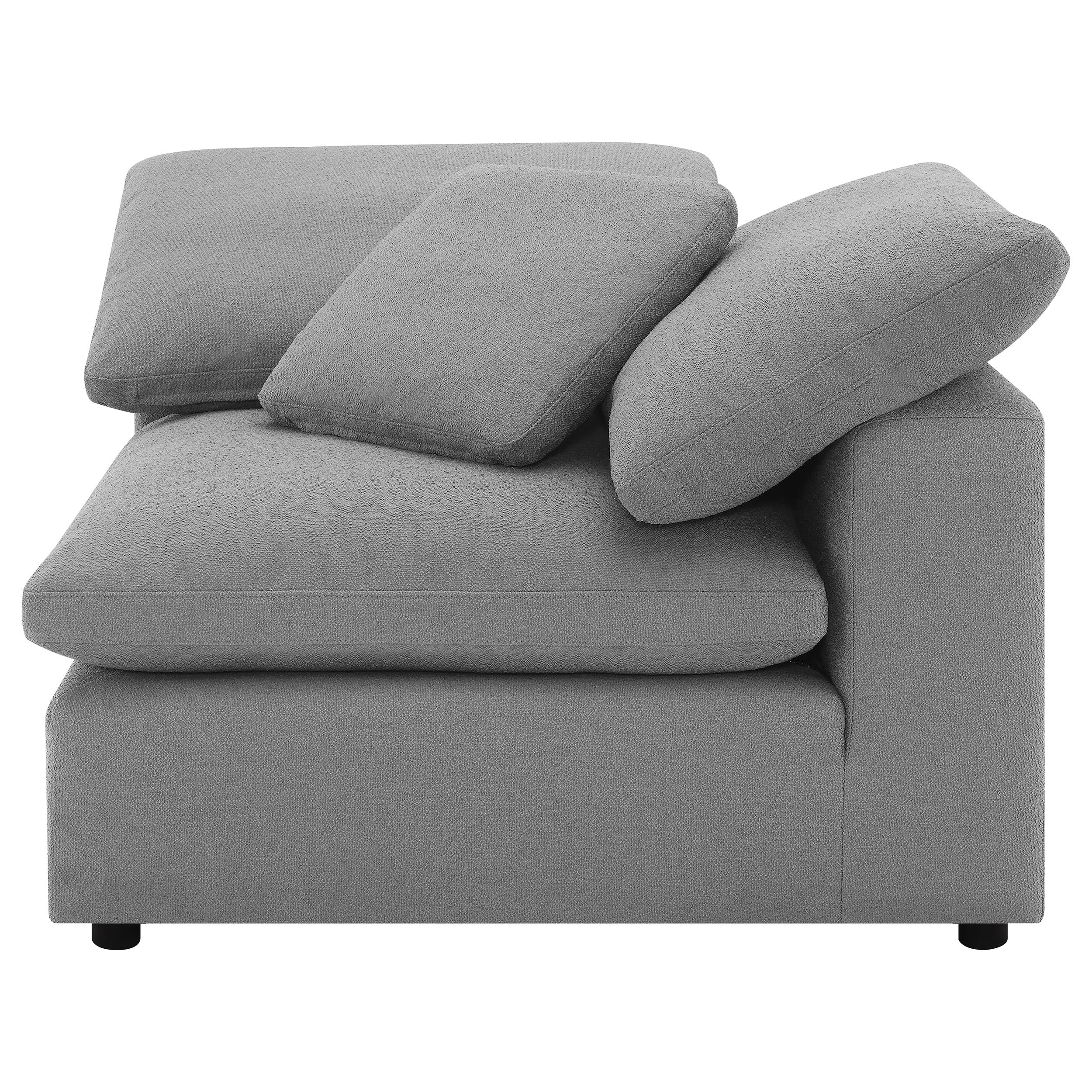 Raleigh 6-piece Boucle Upholstered Modular Sectional Grey