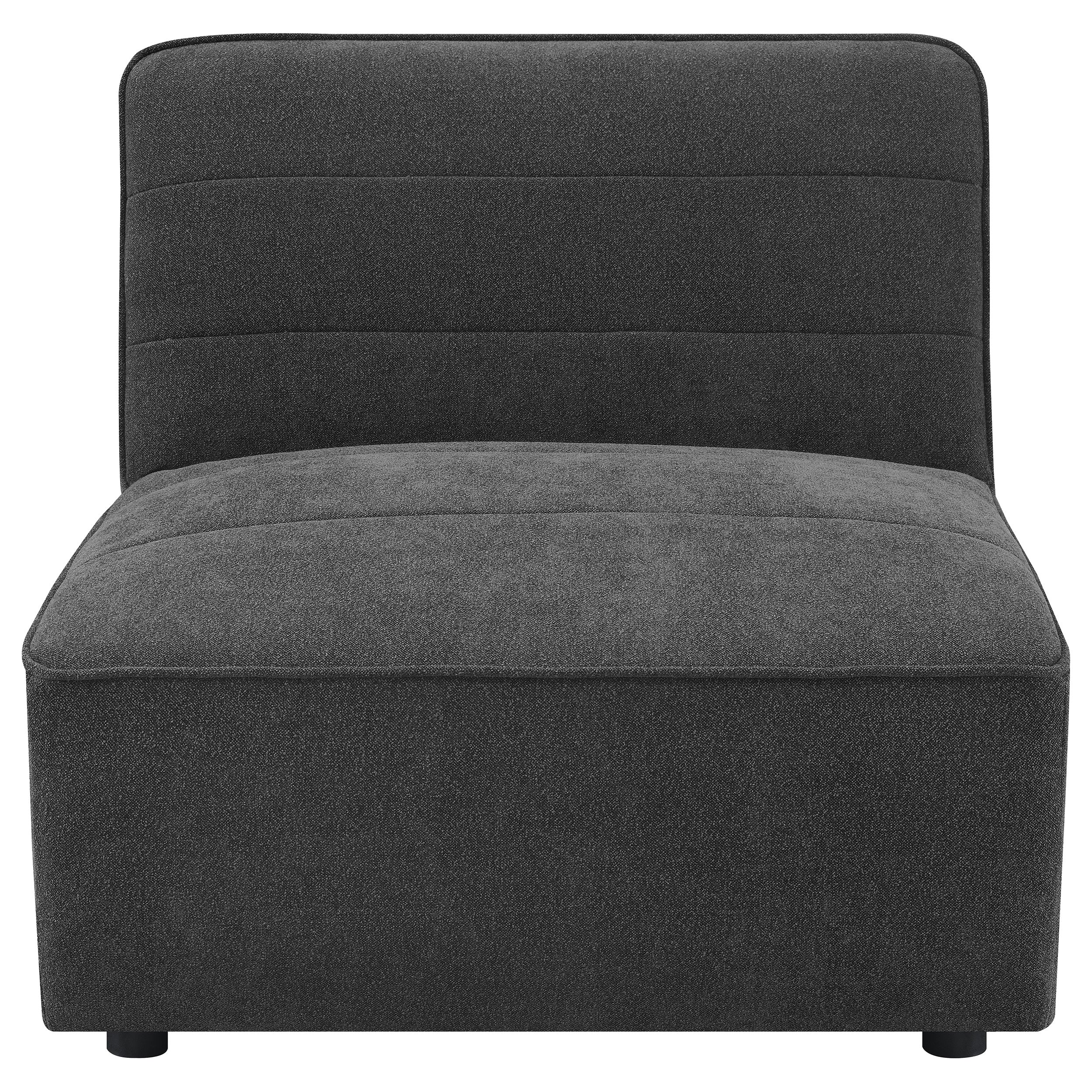 Sunny Upholstered 6-piece Modular Sectional Dark Charcoal